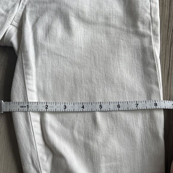 Gap Size 28r Slim Straight Leg Jean White Ripped - Picture 7 of 8